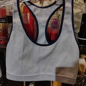 🤍Danksin🩶BUY 1 GET 1 FREE🖤Striped Sports Bra Sz M